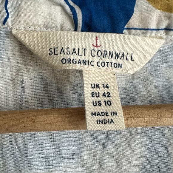 Seasalt Cornwall Shale Way Sleeveless Dress US 10 - Picture 3 of 11